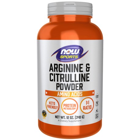Now Sports Arginine 500 mg Ornithine 250 mg 100 Caps