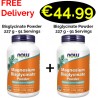1+1 FRESH STOCK!!! NOW Foods, Magnesium Bisglycinate Powder 227 g - 91 Servings