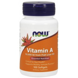 NOW Foods Vitamin A 10000 IU - 100 Softgels