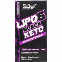 Nutrex Lipo 6 Black Keto 60 Caps - 30 Servings