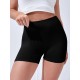 High Stretch Solid Biker Shorts