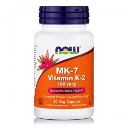 Now Vitamin K2-MK7 100mcg 60 Veg Caps