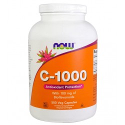 Now Vitamin C-1000 Veg 500 Tablets